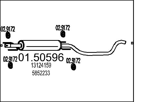 Middle Silencer - 01.50596 MTS