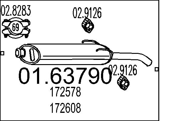 End Silencer - 01.63790 MTS