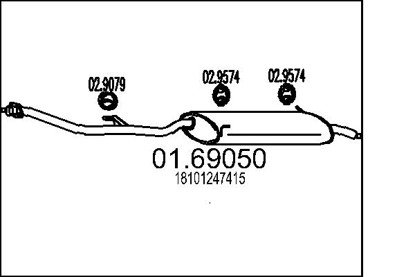 End Silencer - 01.69050 MTS
