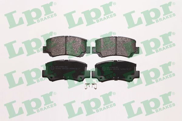 Комплект тормозных колодок, дисковый тормоз - 05P1028 LPR