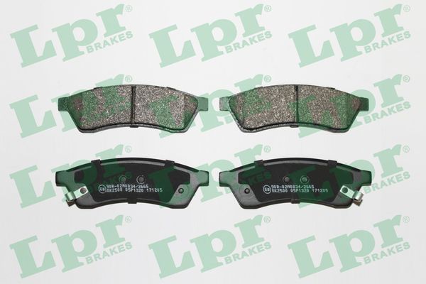 Комплект тормозных колодок, дисковый тормоз - 05P1320 LPR