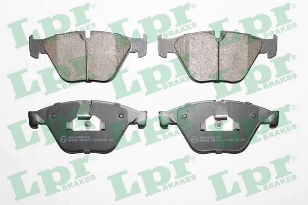 Комплект тормозных колодок, дисковый тормоз - 05P1619 LPR