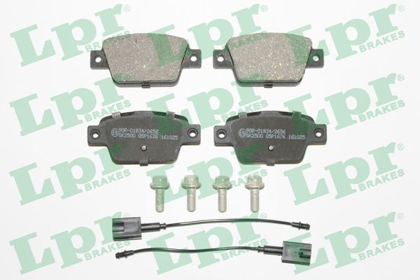 Комплект тормозных колодок, дисковый тормоз - 05P1676 LPR