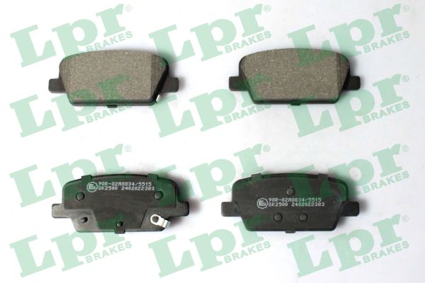 Комплект тормозных колодок, дисковый тормоз - 05P2383 LPR