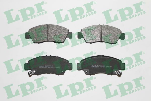 Комплект тормозных колодок, дисковый тормоз - 05P558 LPR
