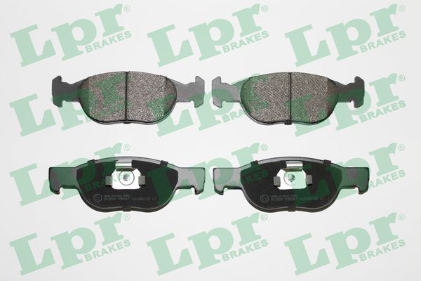 Комплект тормозных колодок, дисковый тормоз - 05P687 LPR