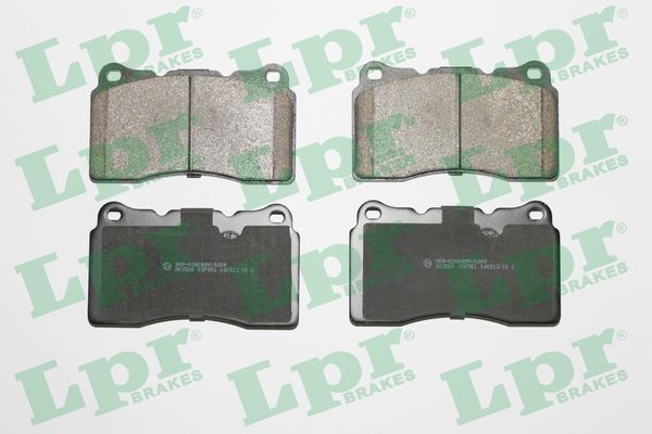 Комплект тормозных колодок, дисковый тормоз - 05P951 LPR
