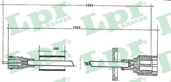 Tacho Shaft - C0053SP LPR