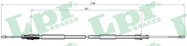Cavo comando, Freno stazionamento - C0097B LPR