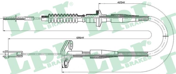 Cavo comando, Comando frizione - C0121C LPR
