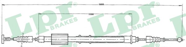 Cable, parking brake - C0155B LPR
