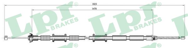 Cable, parking brake - C0167B LPR