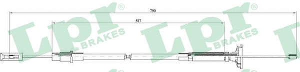 Clutch Cable - C0258C LPR