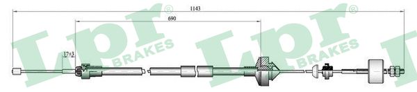 Cavo comando, Comando frizione - C0277C LPR