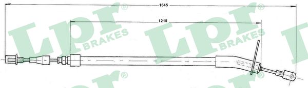 Cable, parking brake - C0409B LPR
