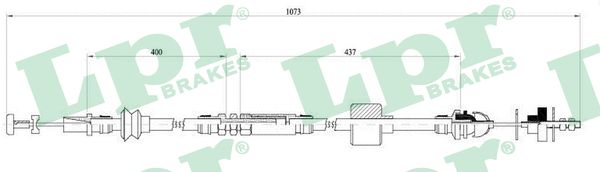 Clutch Cable - C0455C LPR