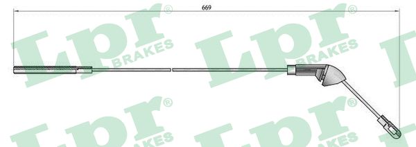 Cable, parking brake - C0579B LPR