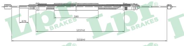 Cavo comando, Freno stazionamento - C0704B LPR