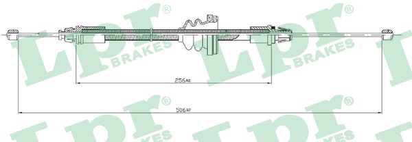 Cable, parking brake - C0746B LPR