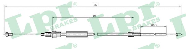Cavo comando, Freno stazionamento - C0967B LPR