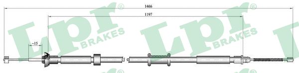 Cavo comando, Freno stazionamento - C1024B LPR