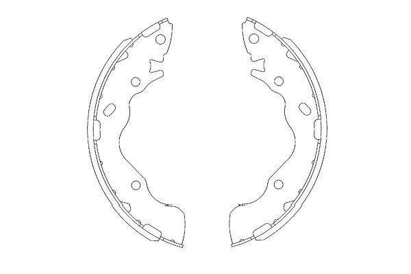 Brake Shoe Set - KBS-3402 KAVO PARTS