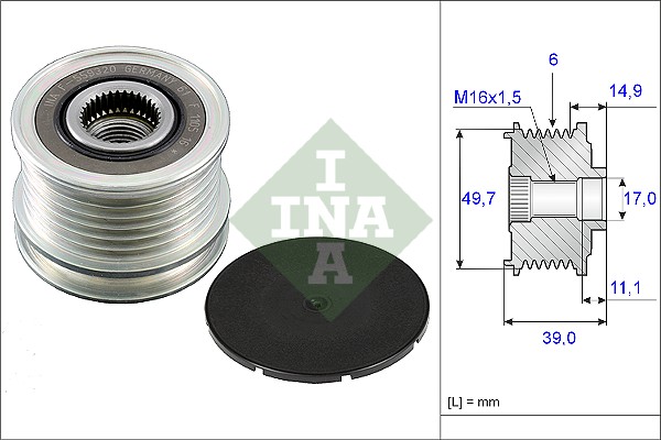 Dispositivo ruota libera alternatore - 535 0050 10 Schaeffler INA