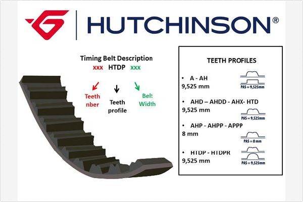 Timing Belt - 152 AHD 30 HUTCHINSON