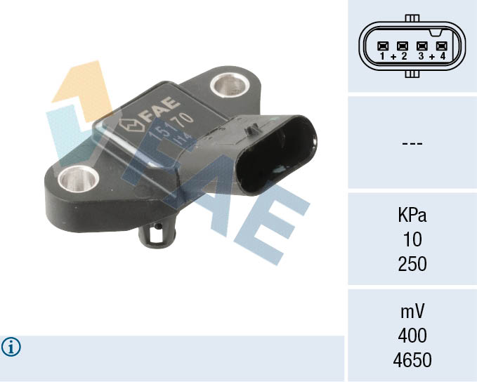 Sensor, boost pressure - 15170 FAE