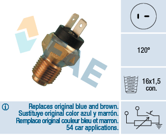 Sensor, coolant temperature - 34060 FAE