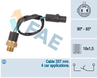 Temperature Switch, radiator fan - 36620 FAE