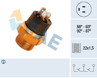 Temperature Switch, radiator fan - 37800 FAE