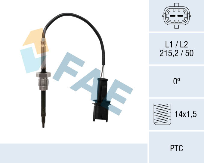 jutiklis, išmetamųjų dujų temperatūra - 68069 FAE