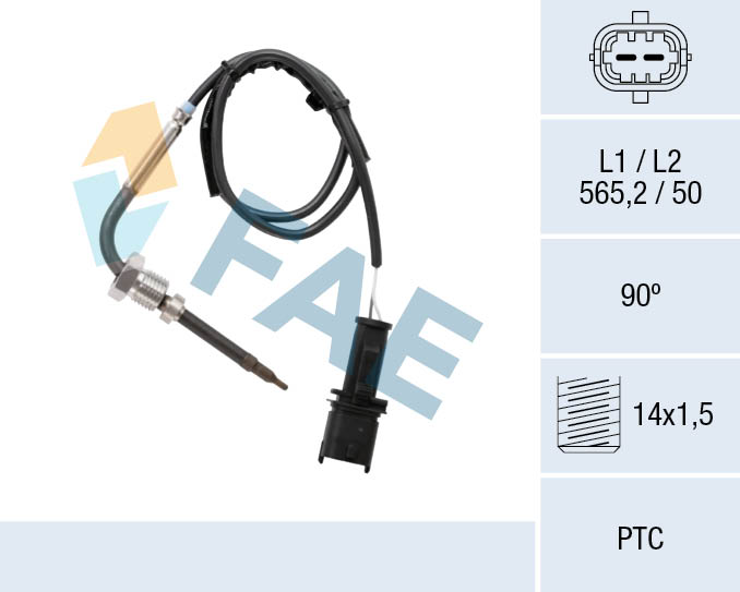 jutiklis, išmetamųjų dujų temperatūra - 68074 FAE