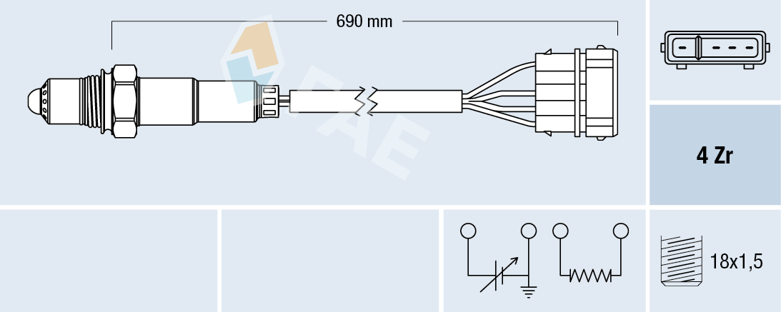 Lambda Sensor - 77128 FAE