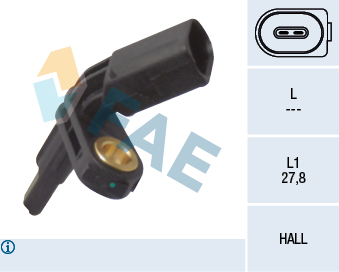Sensor, wheel speed - 78012 FAE