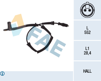 Sensor, wheel speed - 78027 FAE