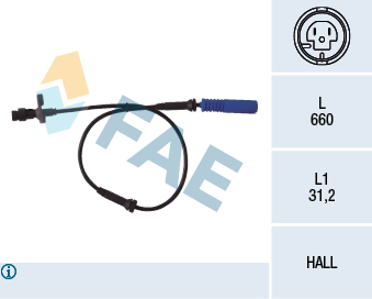 Sensor, wheel speed - 78045 FAE