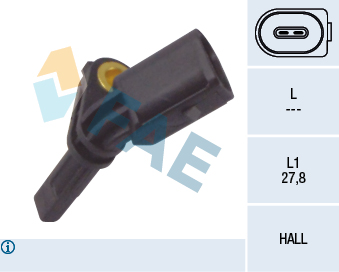 Sensor, wheel speed - 78064 FAE