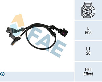 Sensor, wheel speed - 78296 FAE
