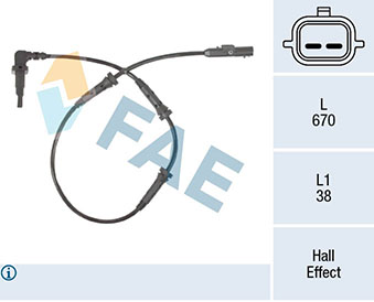 Sensor, wheel speed - 78314 FAE