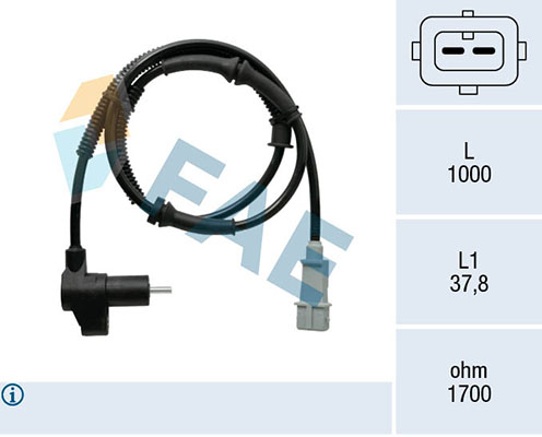 jutiklis, rato greitis - 78369 FAE