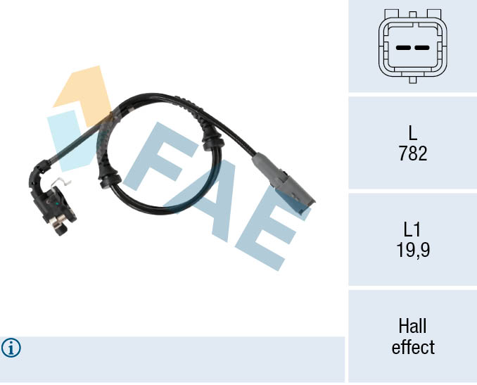 Sensor, wheel speed - 78548 FAE