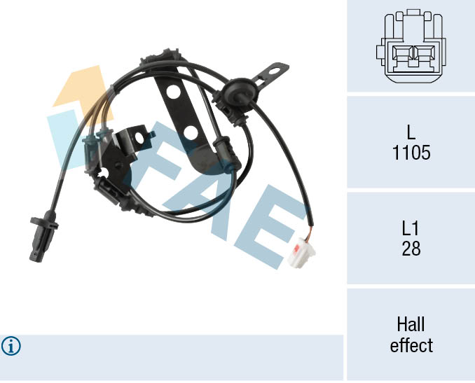 Sensor, wheel speed - 78571 FAE