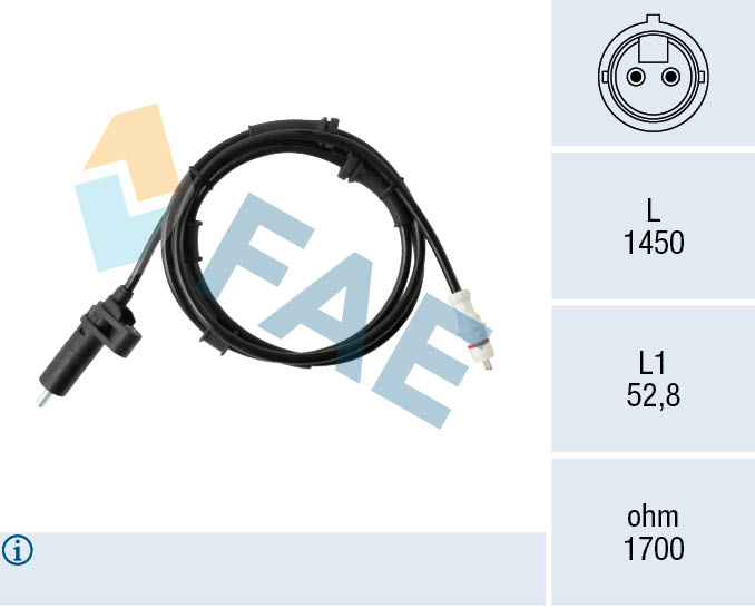 Sensor, wheel speed - 78577 FAE