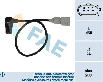 Sensor, crankshaft pulse - 79055 FAE