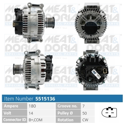 Alternator - 5515136 MEAT & DORIA