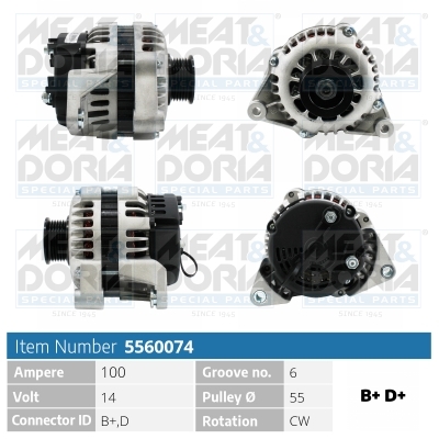Alternatore - 5560074 MEAT & DORIA