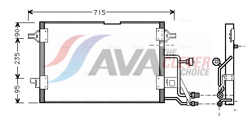 Condenser, air conditioning - AI5116 AVA QUALITY COOLING