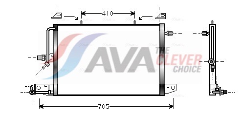 Condenser, air conditioning - AI5117 AVA QUALITY COOLING